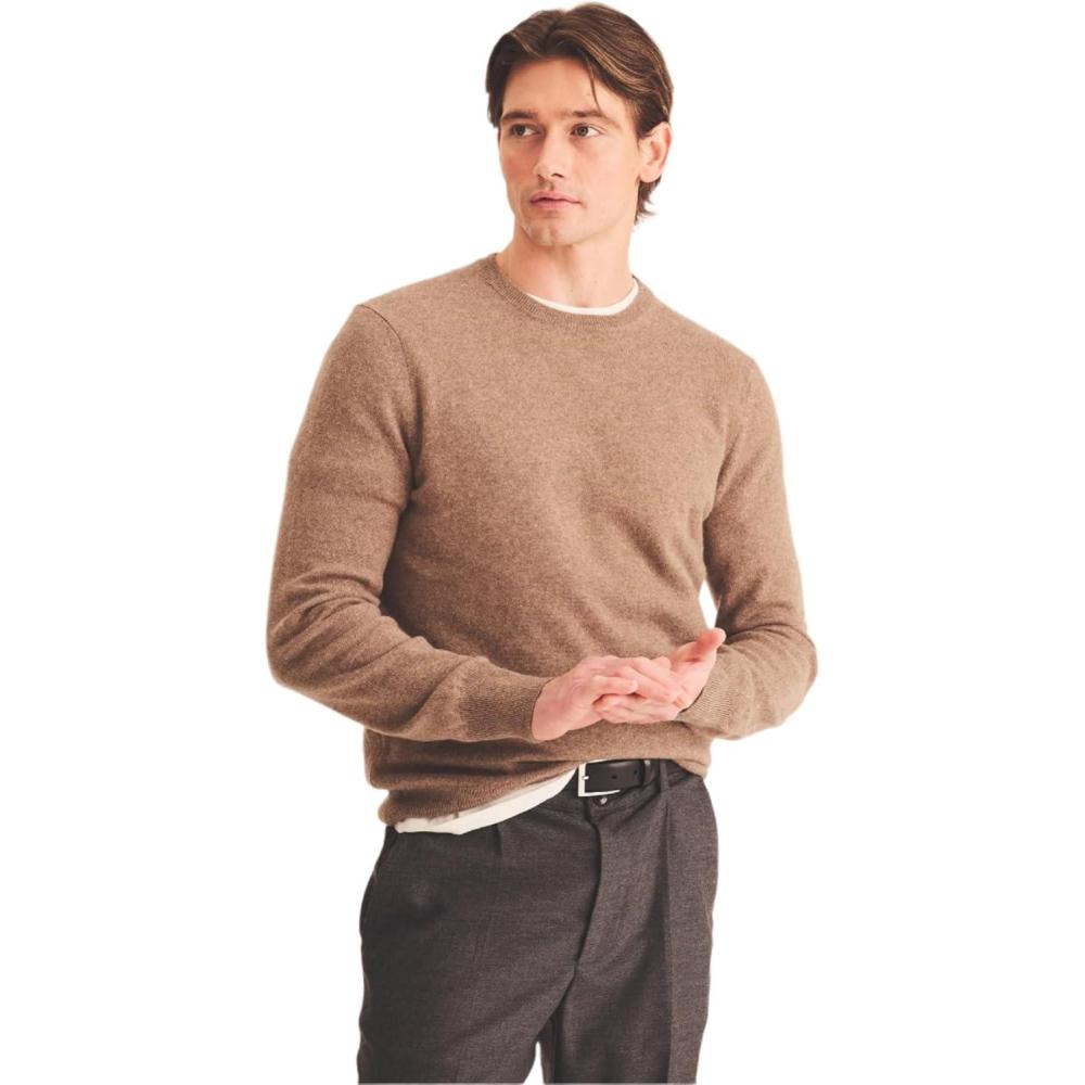 imageNAADAM Mens The Original Cashmere Crewneck SweaterBrown Sugar