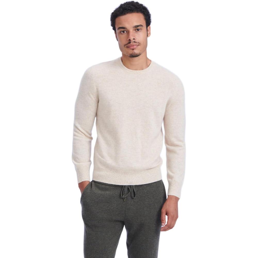 imageNAADAM Mens The Original Cashmere Crewneck SweaterOatmeal