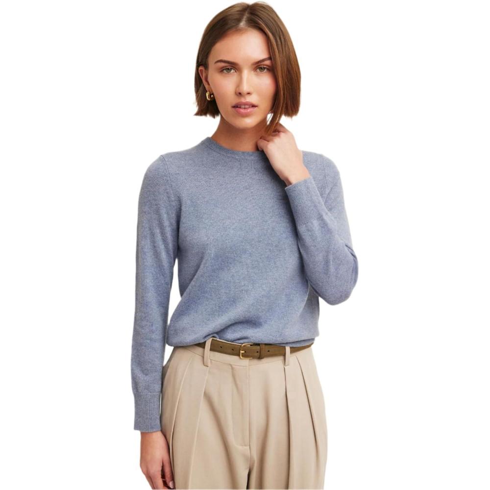 imageNAADAM Womens The Original Cashmere Crewneck SweaterMedium Blue
