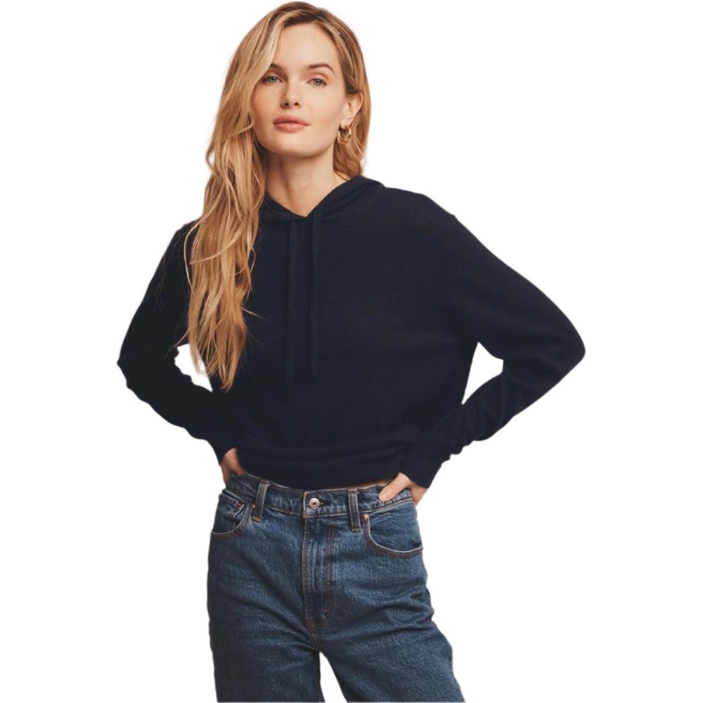 imageNAADAM womens The Offduty Cashmere HoodieNavy