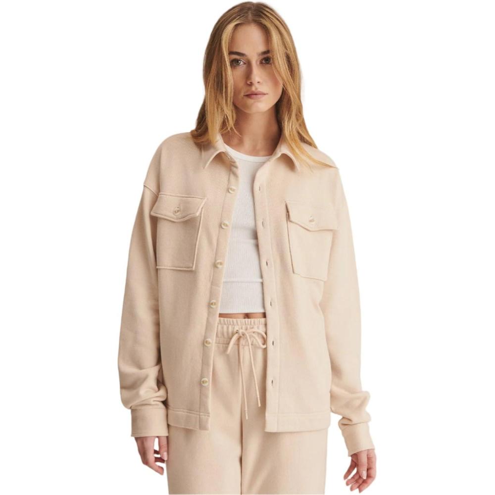 imageNaadam Unisex Terry Shirt JacketEcru