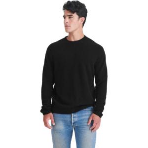 NAADAM Men’s Lightweight Reversible Cashmere Crewneck Sweater(Black)