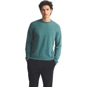 NAADAM Men’s Lightweight Reversible Cashmere Crewneck Sweater(Heathered Jade)