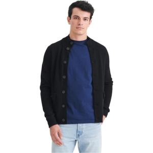 NAADAM Men’s Luxe Cashmere High Neck Cardigan(Black)