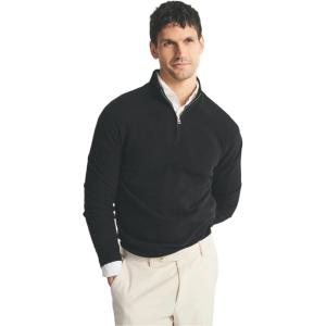 NAADAM Men’s Signature Cashmere Quarter Zip(Black)