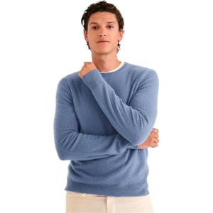 NAADAM Mens The Original Cashmere Crewneck Sweater(Blue Rain)