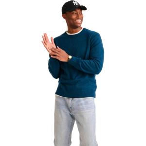 NAADAM Mens The Original Cashmere Crewneck Sweater(Peacock Blue)