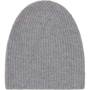 NAADAM Signature Cashmere Ribbed Beanie(Cement)