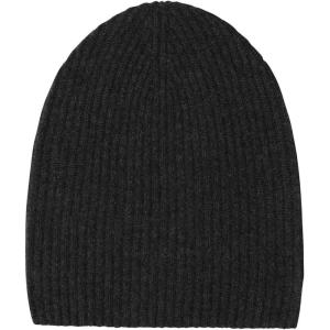 NAADAM Signature Cashmere Ribbed Beanie(Dark Granite)