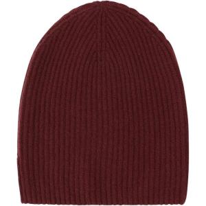 NAADAM Signature Cashmere Ribbed Beanie(Merlot)