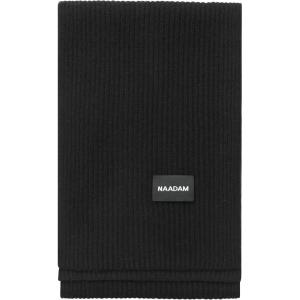 NAADAM Unisex Signature Ribbed Cashmere Scarf(Black)