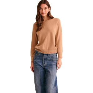 NAADAM Womens The Original Cashmere Crewneck Sweater(Camel)