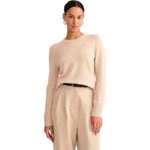 NAADAM Womens The Original Cashmere Crewneck Sweater(Linen)