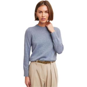 NAADAM Womens The Original Cashmere Crewneck Sweater(Medium Blue)