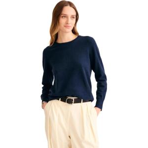 NAADAM Womens The Original Cashmere Crewneck Sweater(Navy)