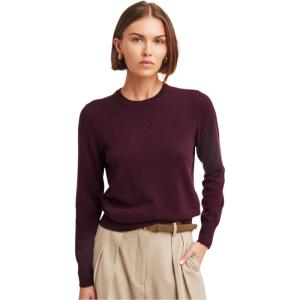 NAADAM Womens The Original Cashmere Crewneck Sweater(Plum)