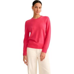 NAADAM Womens The Original Cashmere Crewneck Sweater(Pop Pink)