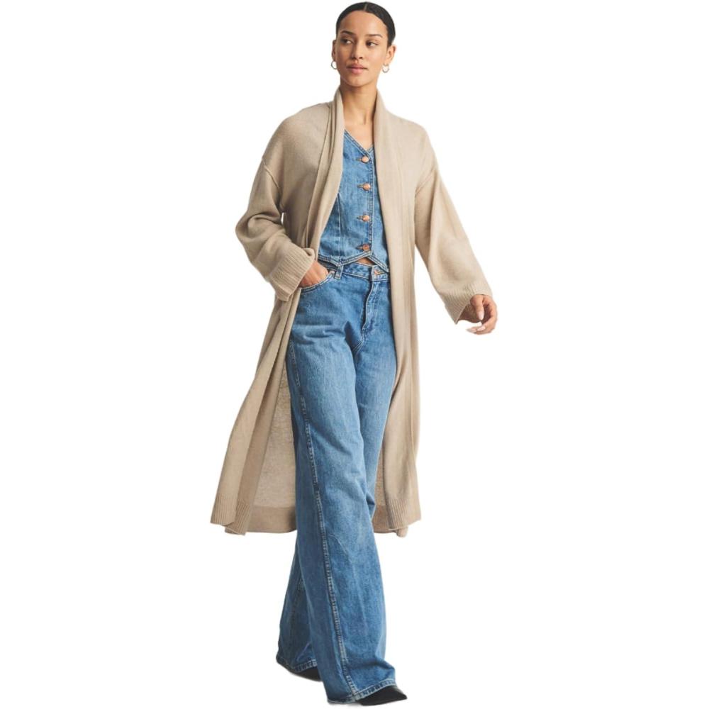 imageNAADAM Womens Lightweight Reversible Cashmere Shawl DusterShell