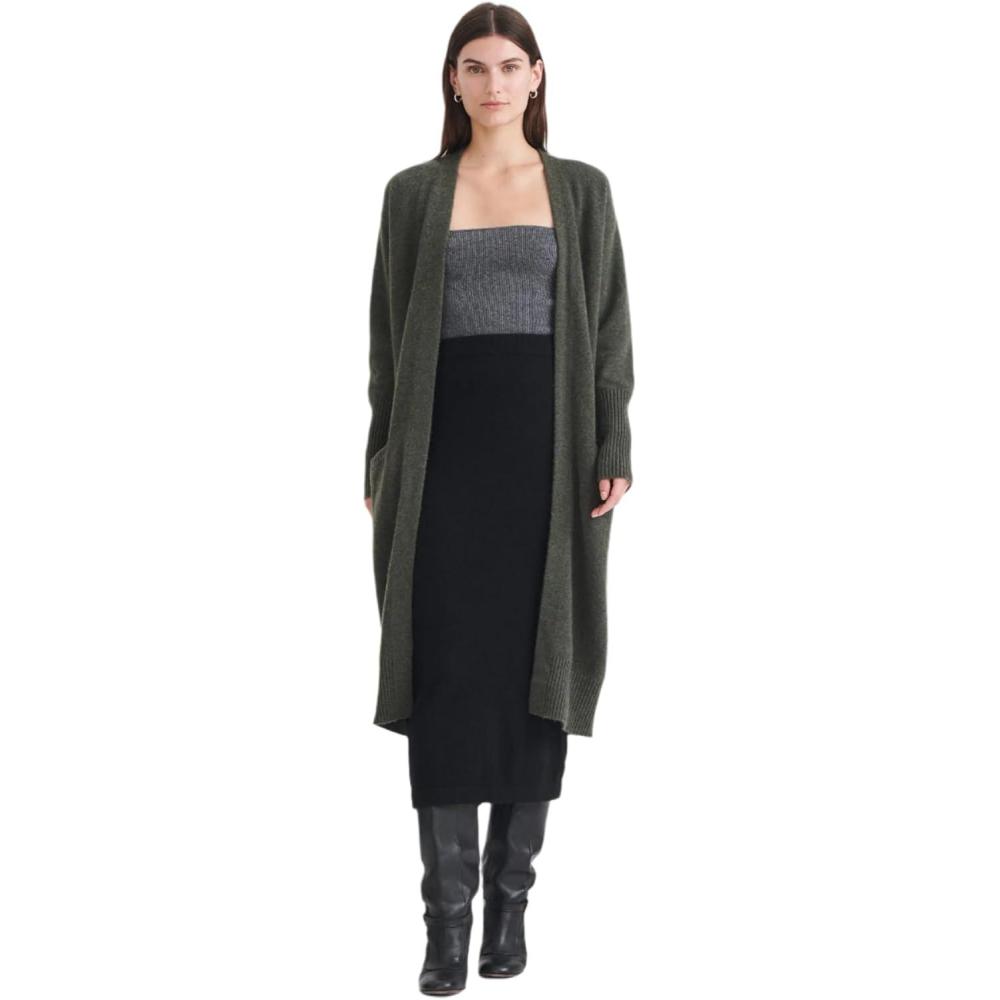 imageNAADAM Womens Luxe Cashmere Duster CardiganOlive