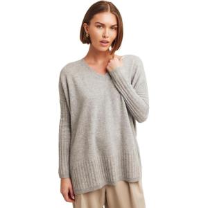 NAADAM V-Neck Boyfriend Pullover(Cement)