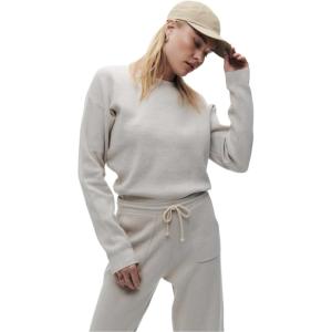 NAADAM Women’s Cafe Cotton Cashmere Sweatshirt(Dusty Oatmeal)