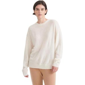 NAADAM Women’s Lightweight Reversible Cashmere Crewneck Sweater(White)