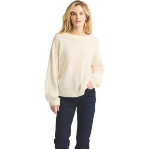 NAADAM Women’s Lightweight Reversible Cashmere Wide Neck Sweater(White)