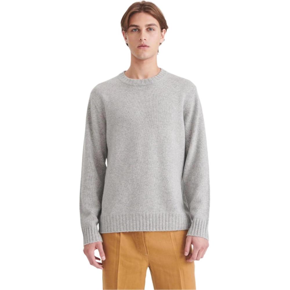 imageNAADAM Mens Luxe Cashmere Crewneck SweaterCement