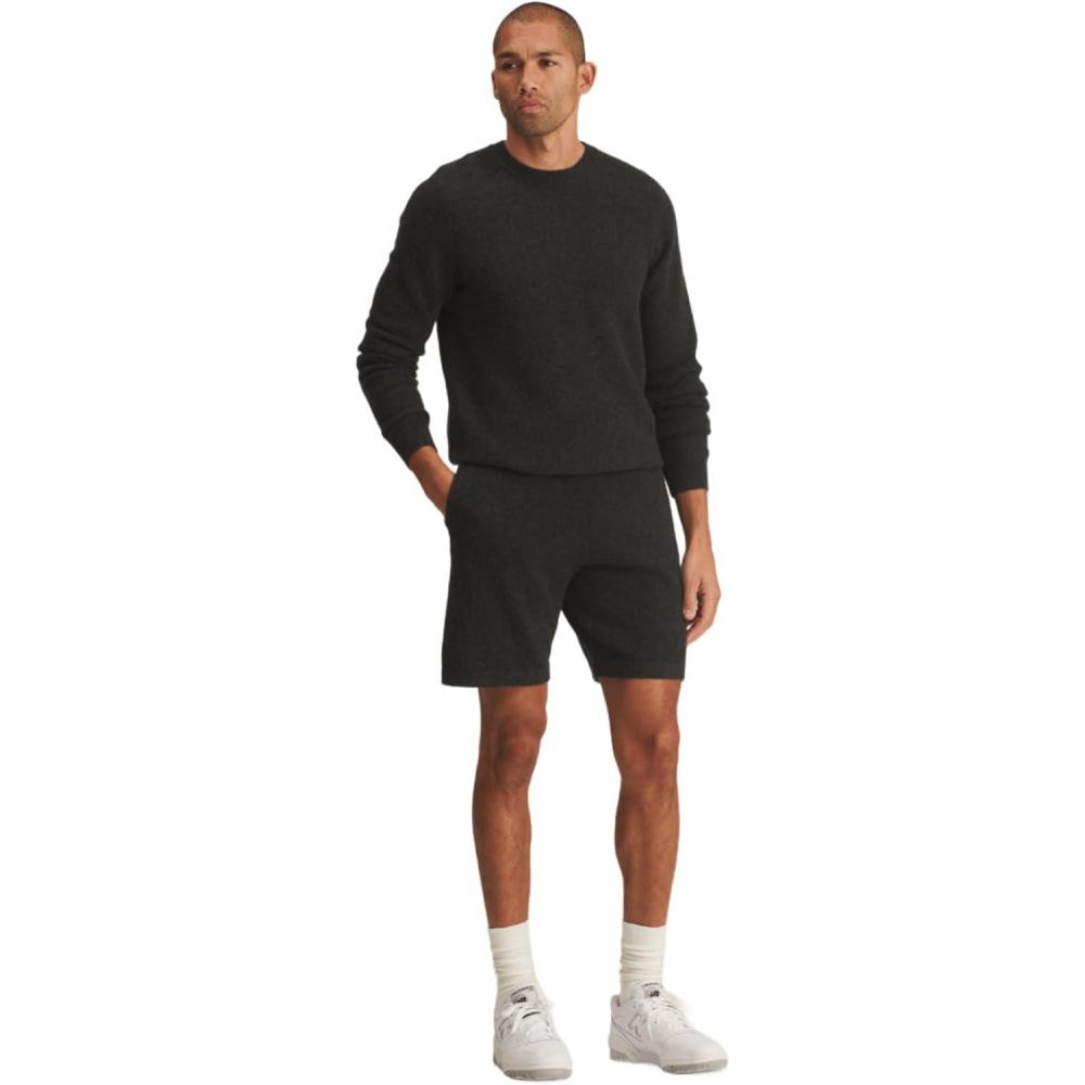 imageNAADAM Mens Signature Cashmere ShortsSmoke