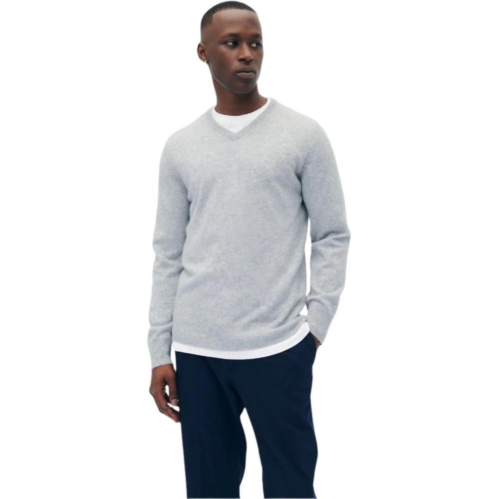 imageNAADAM Original Cashmere VNeck Sweater MensCement