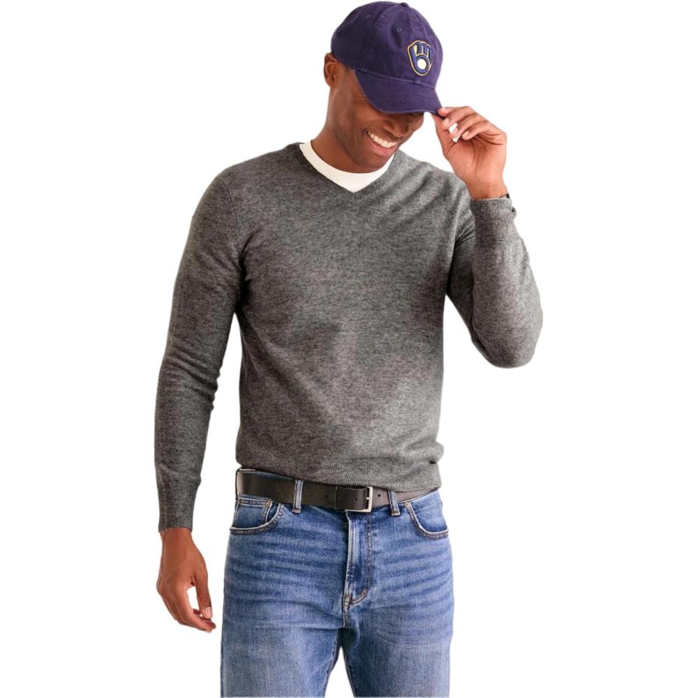 imageNAADAM Original Cashmere VNeck Sweater MensGranite