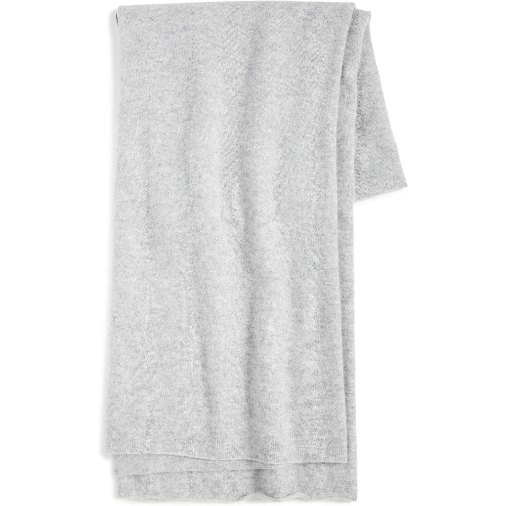 imageNAADAM Unisex Cashmere Knit ThrowCement