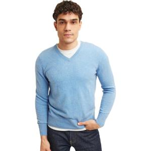 NAADAM Men’s Cashmere V-Neck(Blue Haze)