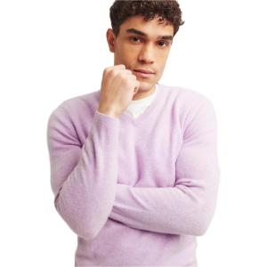NAADAM Men’s Cashmere V-Neck(Lavender)