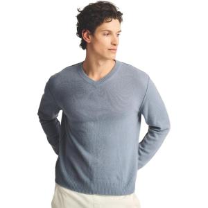 NAADAM Men’s Lightweight Reversible Cashmere V-Neck Sweater(Pewter)