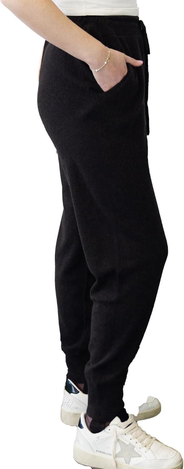 imageNAADAM Womens Soft Jogger Pants WStirrupsBlack