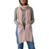 imageNAADAM Soft Cotton Cashmere Wrap Scarf with Pockets Sepia Rose OS