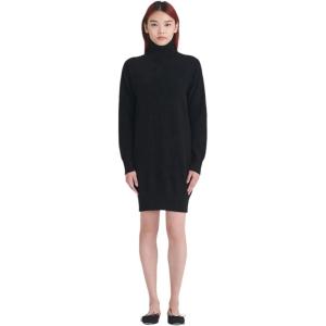 Naadam Womens Cashmere Turtleneck Mini Dress(Black)