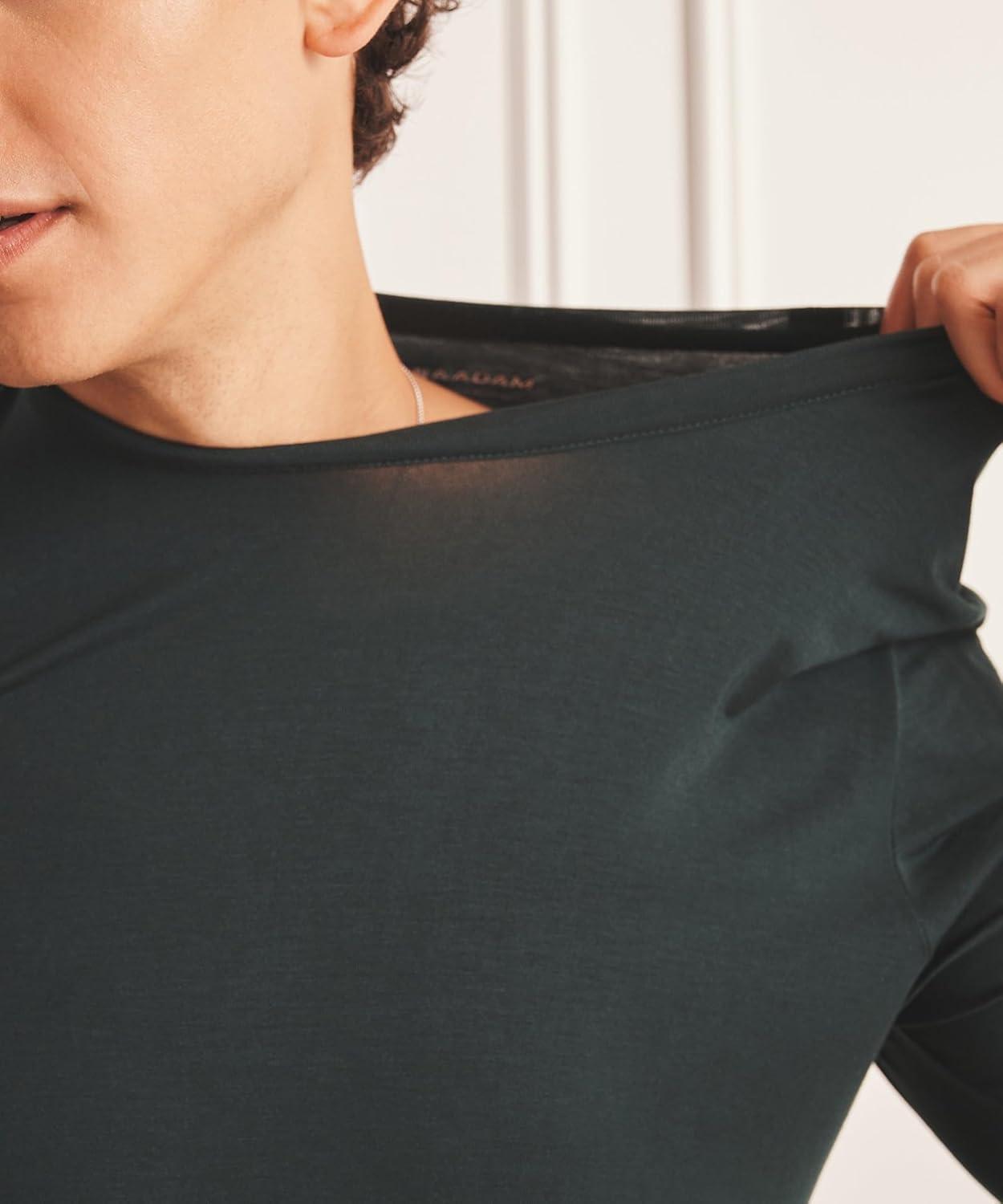 imageNAADAM Long Sleeve Sleep Tee MensForest Green