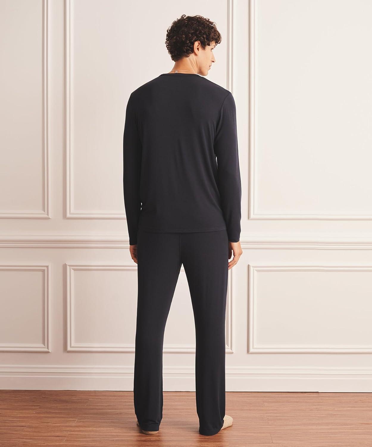 imageNAADAM Long Sleeve Sleep Tee MensNavy