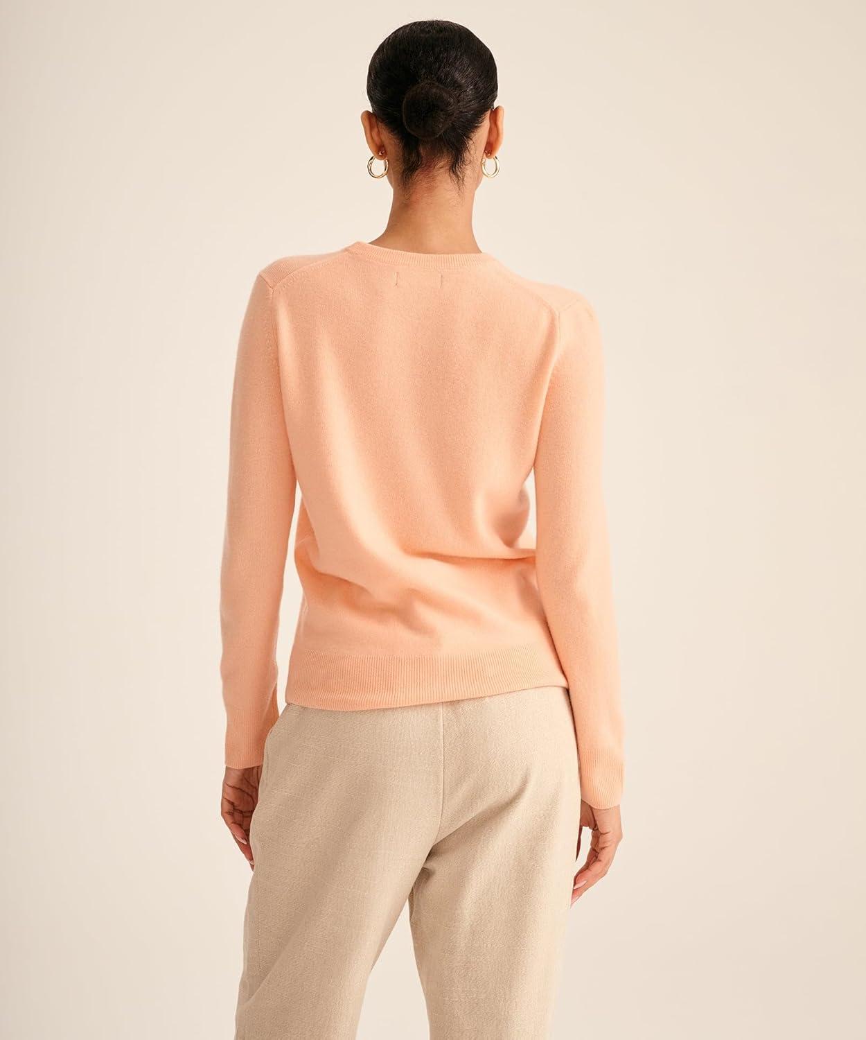 image:imageNAADAM Womens The Original Cashmere Crewneck SweaterApricot