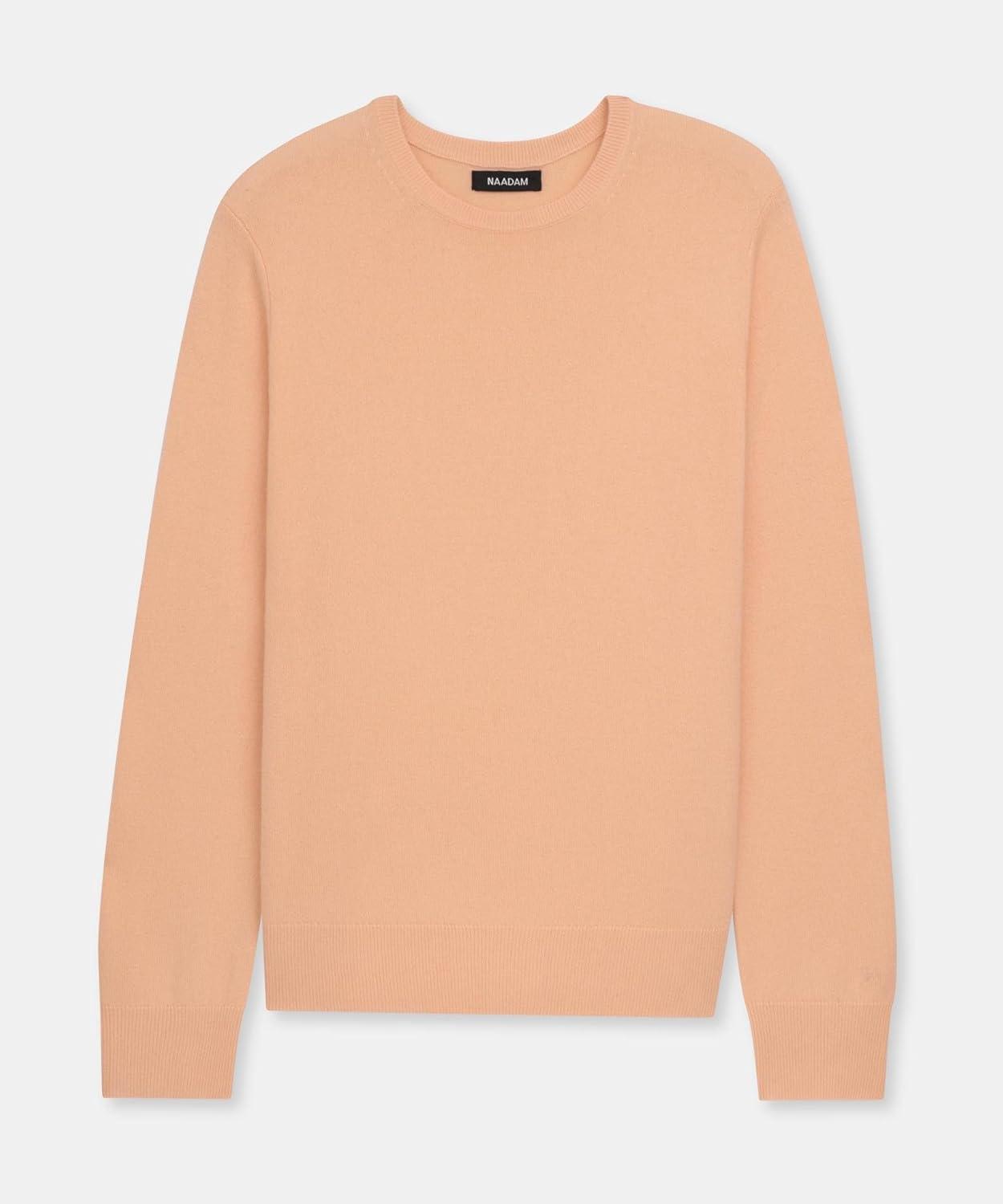 image:imageNAADAM Womens The Original Cashmere Crewneck SweaterApricot