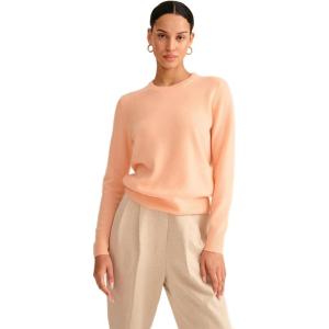 NAADAM Womens The Original Cashmere Crewneck Sweater(Apricot)