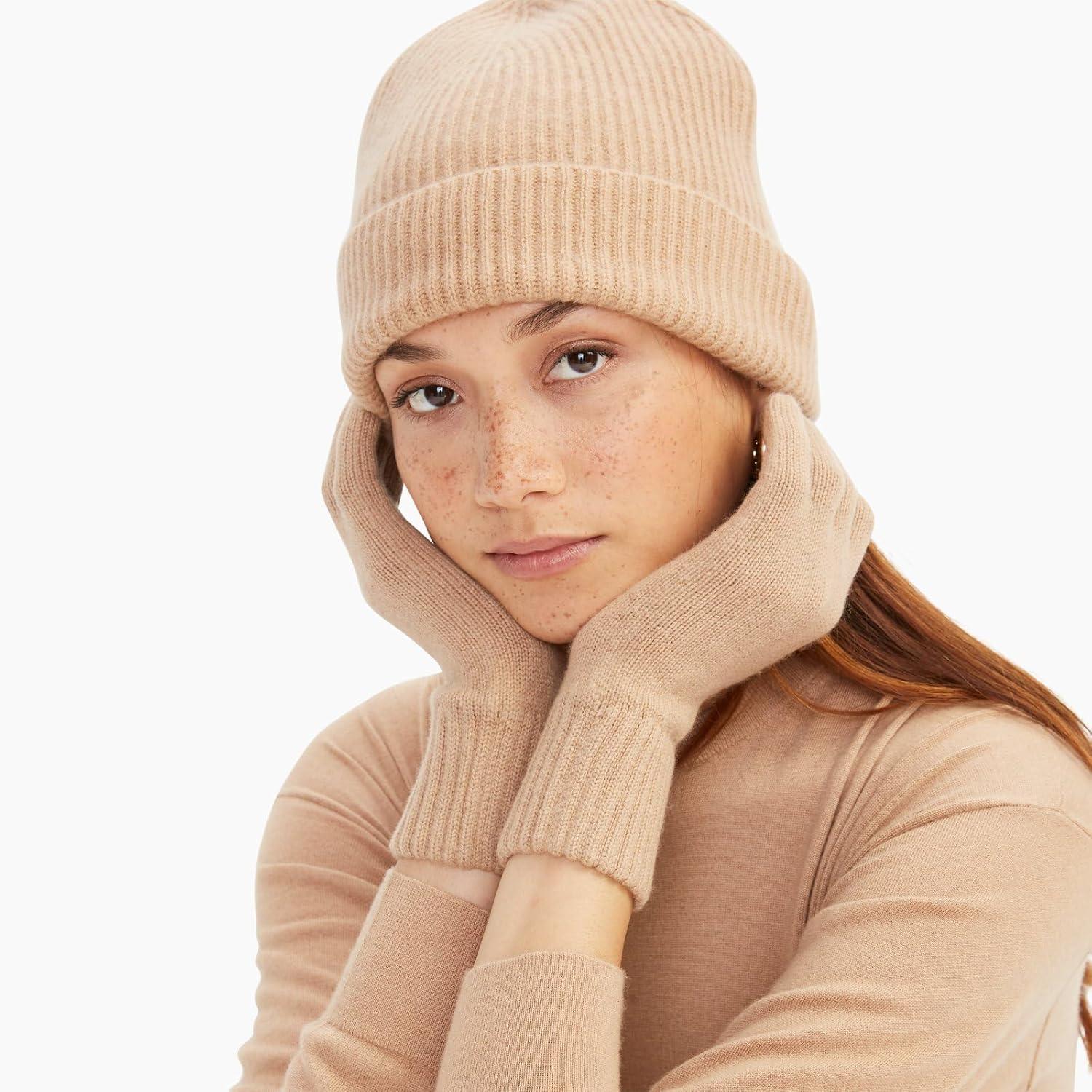 image:imageNAADAM Unisex Signature Cashmere GlovesCamel