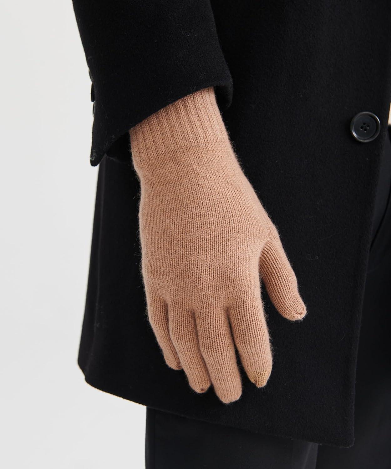 image:imageNAADAM Unisex Signature Cashmere GlovesCamel