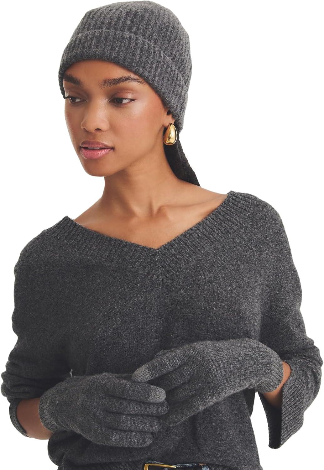image:imageNAADAM Unisex Signature Cashmere GlovesGranite