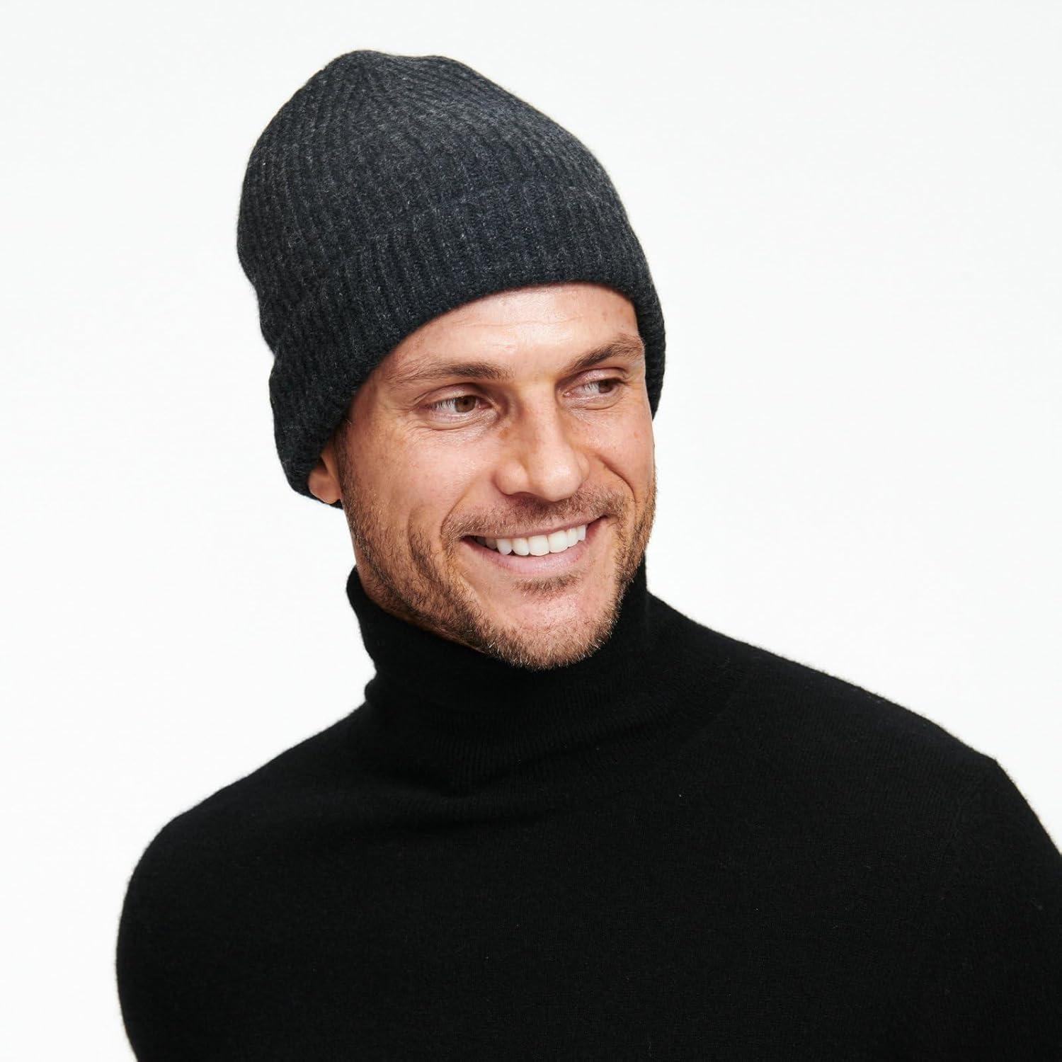 image:imageNAADAM UnisexAdult Signature Cashmere Ribbed BeaniePine Green