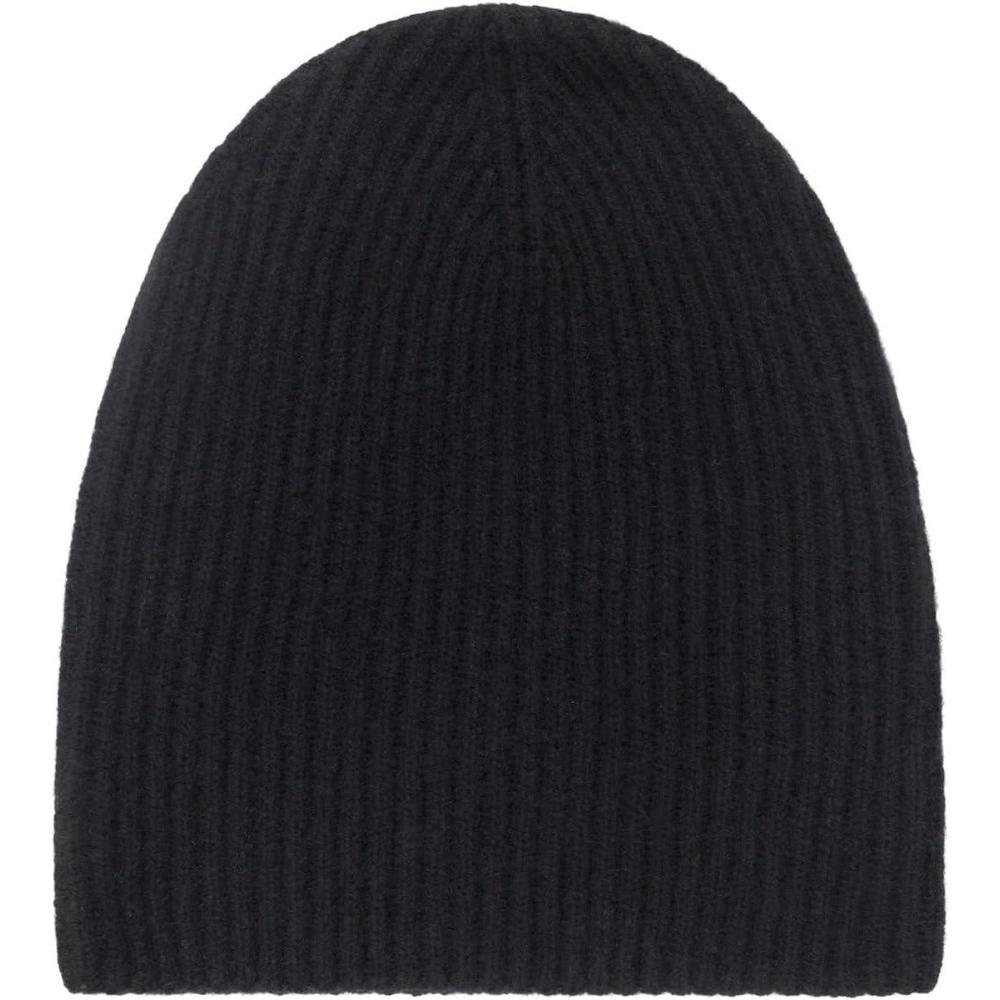 image:imageNAADAM UnisexAdult Signature Cashmere Ribbed BeanieBlack