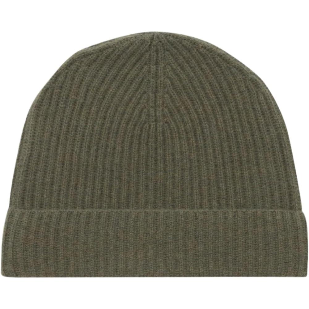 image:imageNAADAM UnisexAdult Signature Cashmere Ribbed BeanieMoss Green