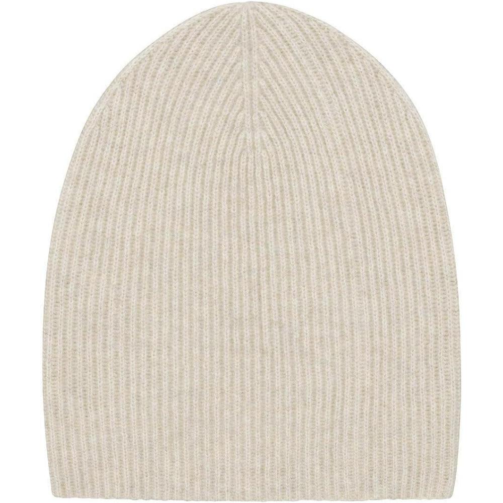 image:imageNAADAM UnisexAdult Signature Cashmere Ribbed BeanieOatmeal